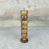 Lot de six coquetiers en bois d'olivier