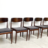 Set of six vintage dining chairs