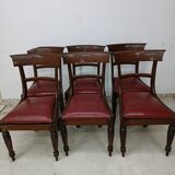 Set of 6 victorian antique dining chairs