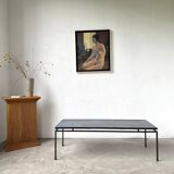 Metal and ceramic coffee table by J. Belarti, circa 1970