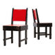Rare paire de chaises de salle à manger modernistes des années 1930