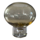 Vintage Krosno amber glass hanging bubble vase