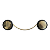 Old double golden coat hook