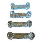Lot de 4 portes-couteaux en verre artisanal - Biot