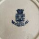 Lot 4 blue plates in opaque porcelain from Gien Fougères collection