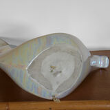 Large Verceram lamp in pearled and irired ceramic