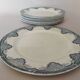 8 flat plates iron earth Salins, model Céline