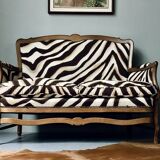 Loveseat with Ralph Lauren Zebra Print