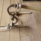 regency style wall light silver bronze
