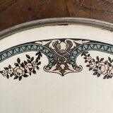 Sarreguemines Dubarry earthenware trivet