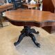 napoleon iii violin table mahogany top with drawers legs with castors