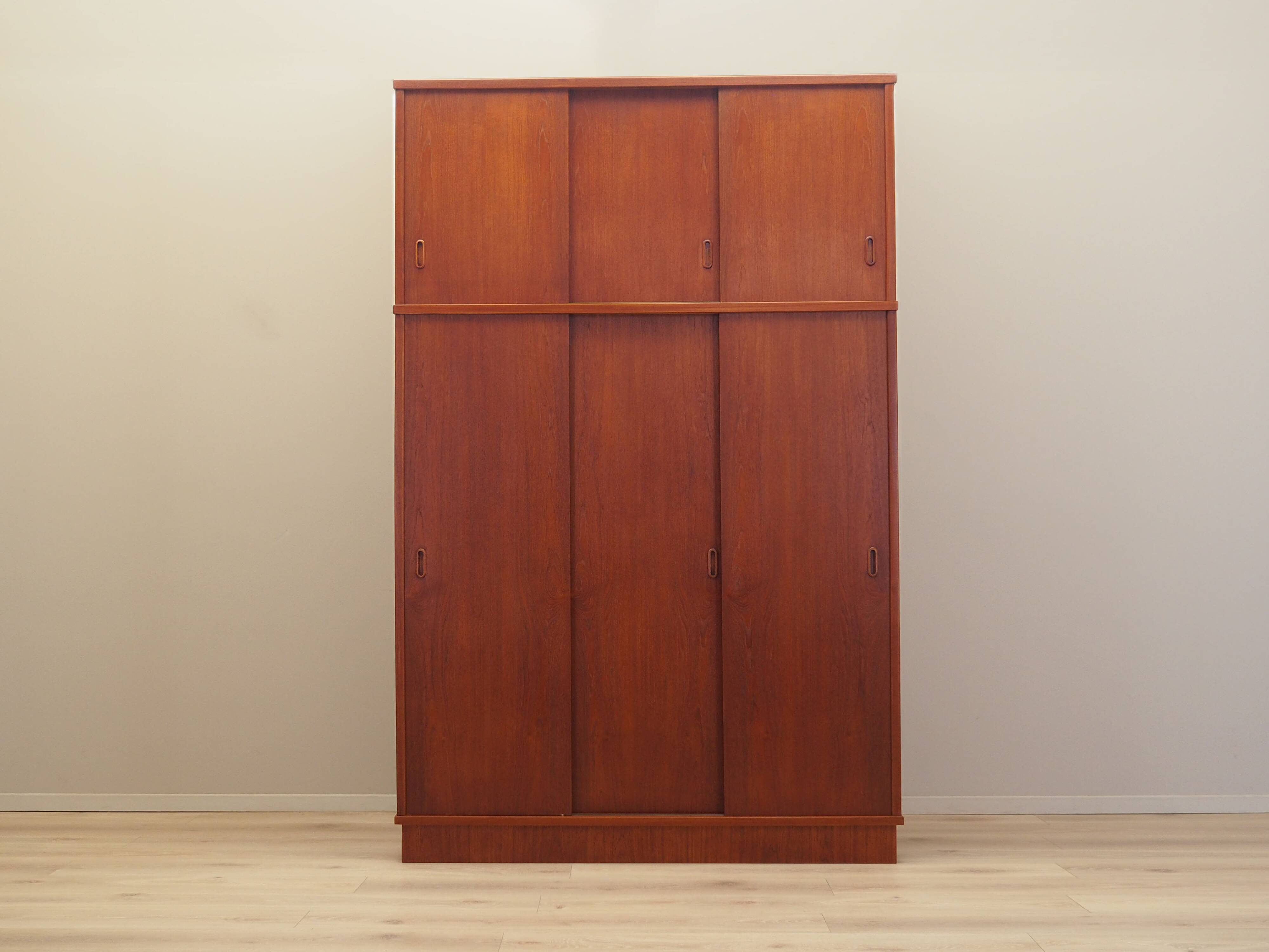 Teak wardrobe, Danish design, 1970s, produced in Denmark