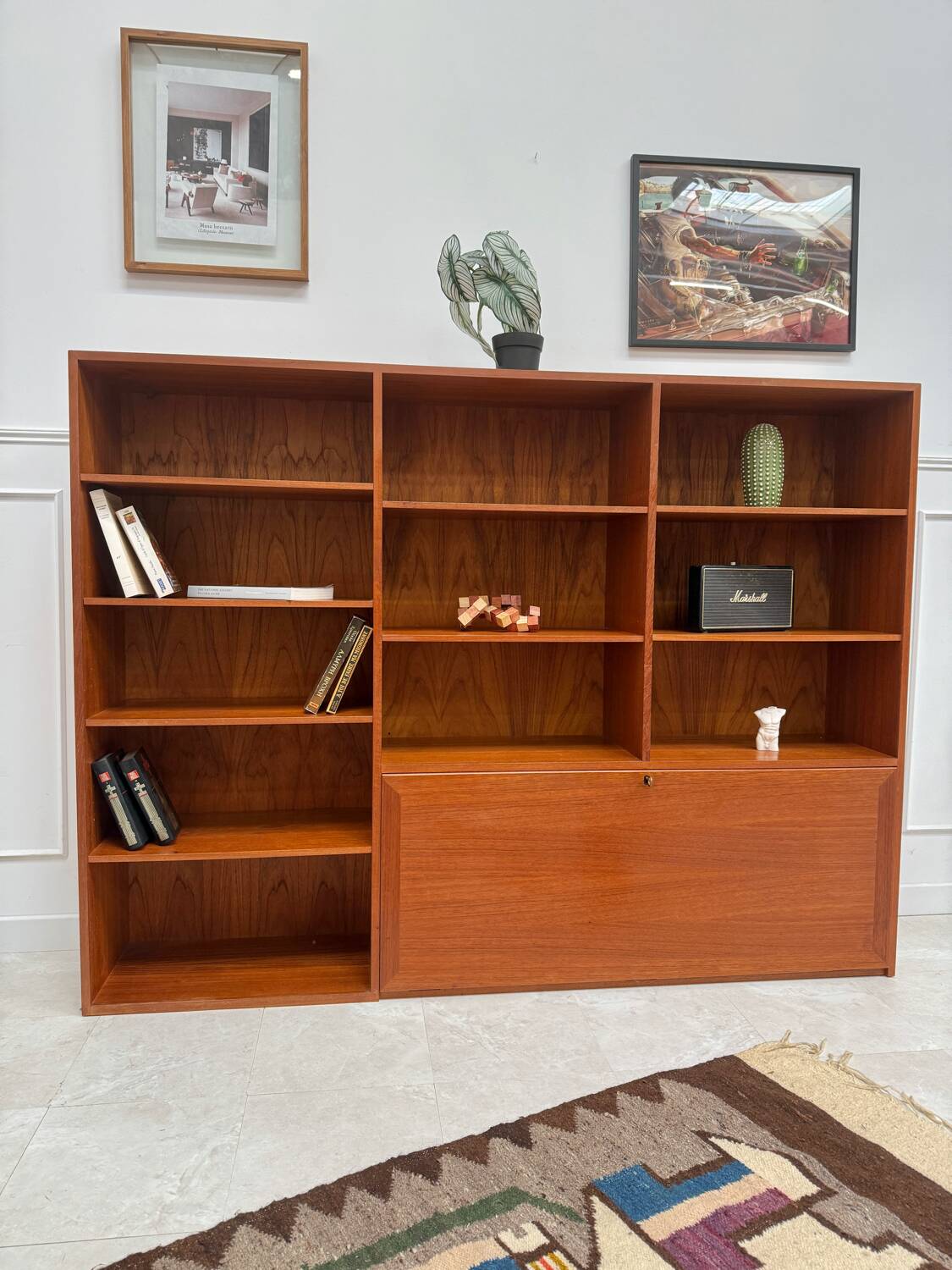 Scandinavian teak bookcase