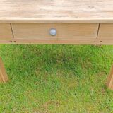 Petite table basse bois brut