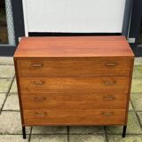 Commode à Tiroirs Vintage en Teck