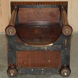 Davenport Regency Antique Desk Circa 1810-1820 in Hardwood and Leather
