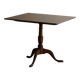 A Swedish folding table made of burl wood by Carl Hollst, Eskilstuna, 1787-1830.