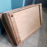 Vintage wood desk office writer