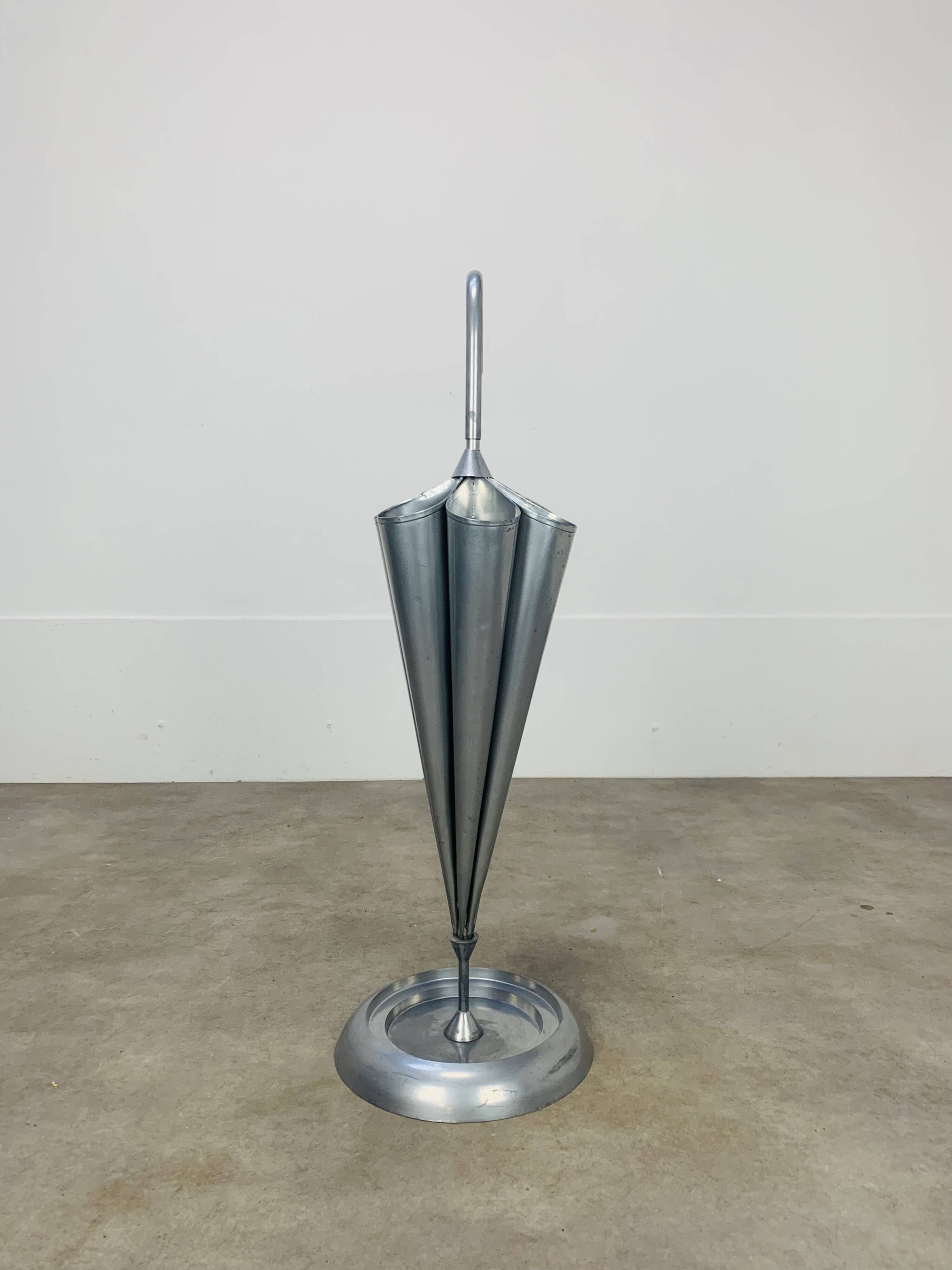 Porte parapluie métal gris 97 cm