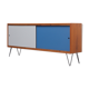 Vintage string, reversible doors, teak, 165cm