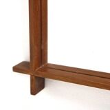 Miroir scandinave en teck, Suède, 1960, 36x36cm