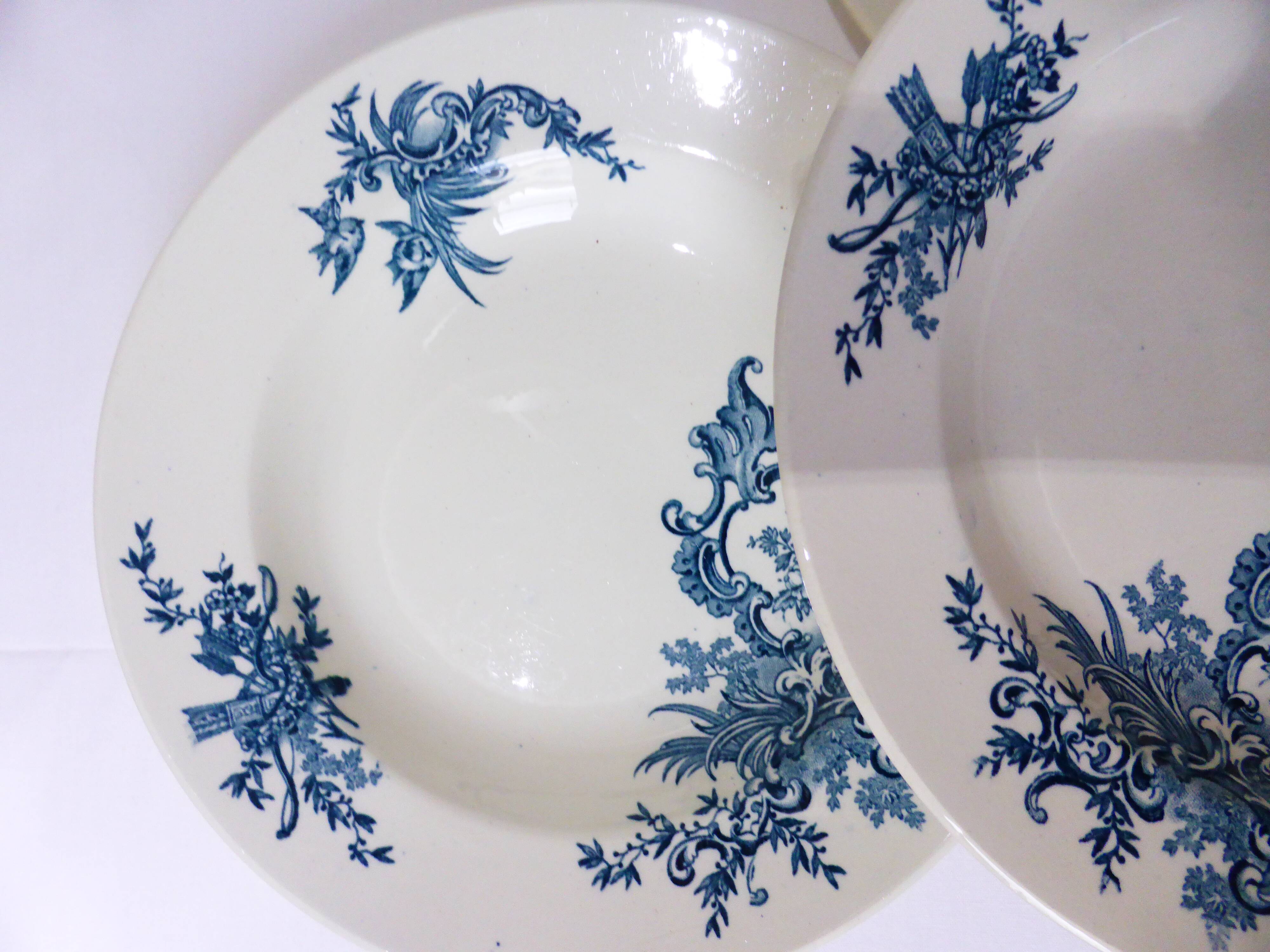 4 vintage deep plates from BFK model Regent 220522