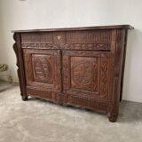 Meuble auvergnat brutaliste art populaire 1890