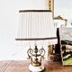 Antique 1-light lamp in gilded bronze and onyx, bedside lamp, desk lamp.