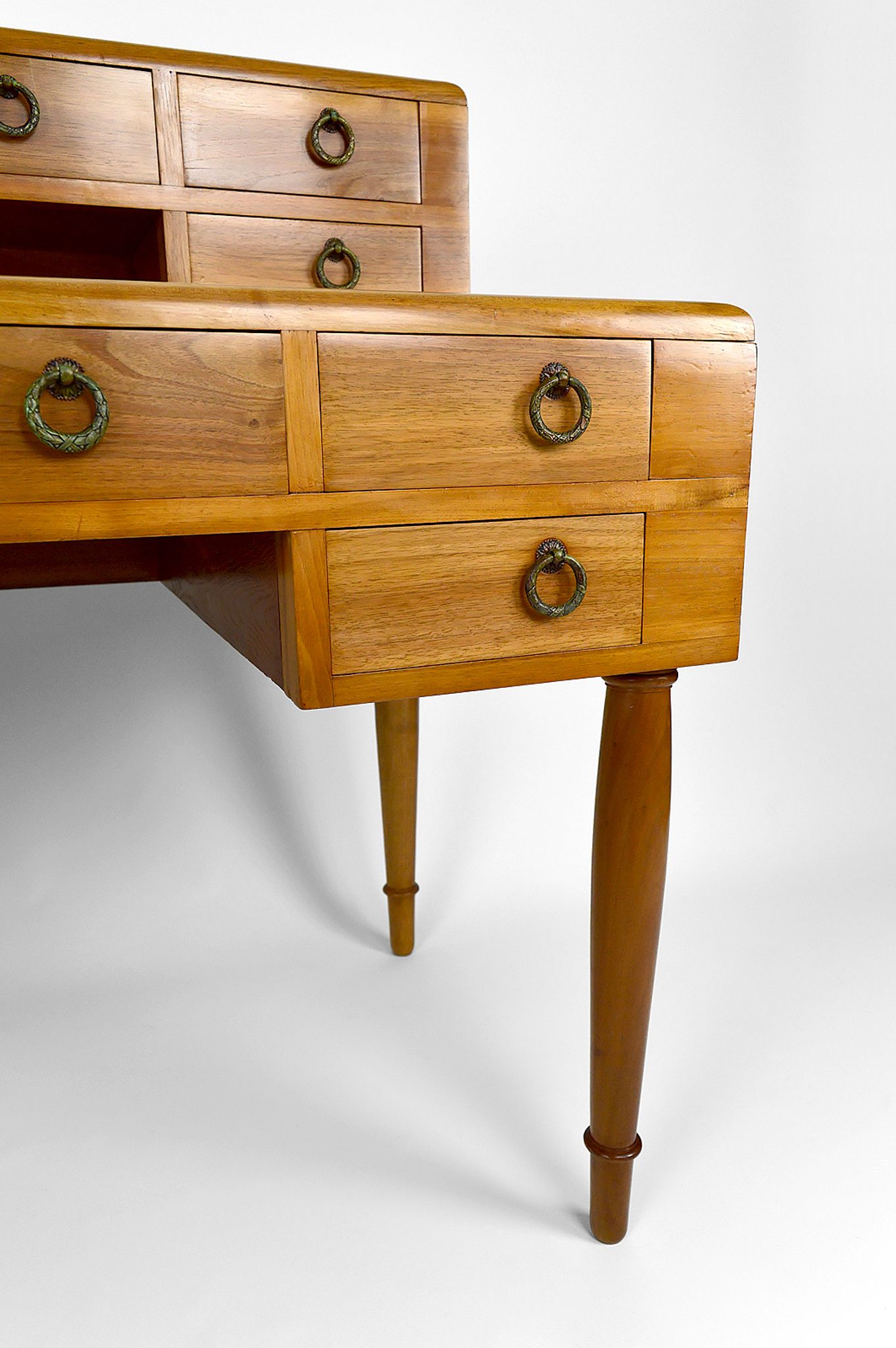 Art Deco walnut desk, France, circa 1940