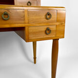Art Deco walnut desk, France, circa 1940