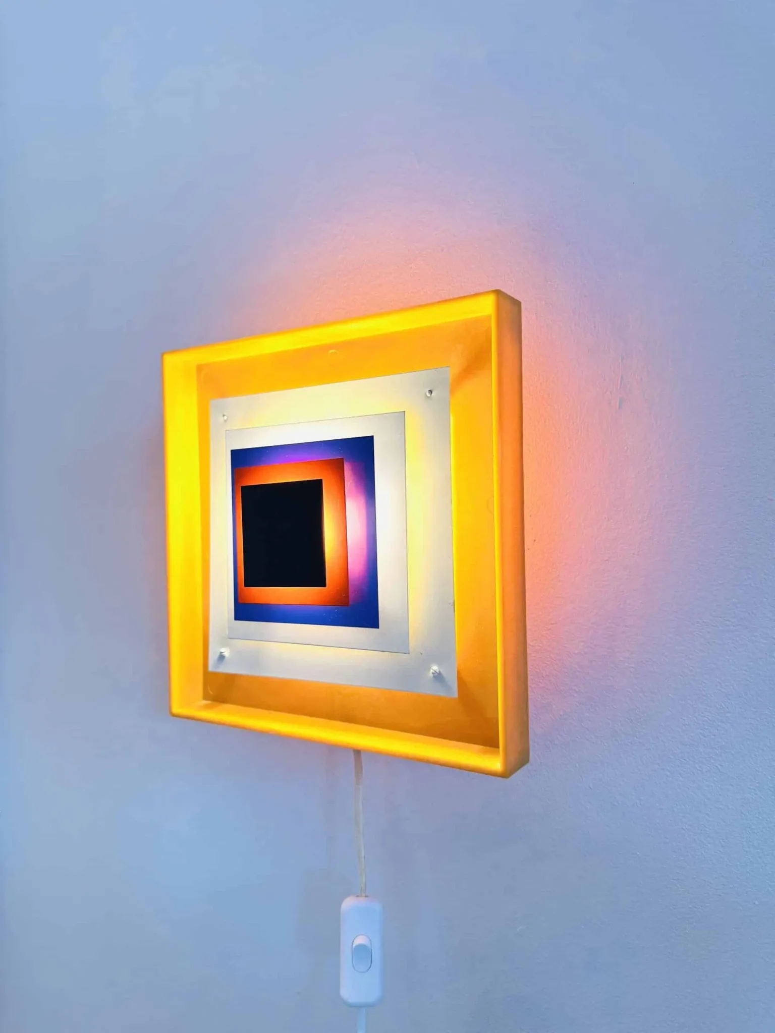 Kvadrille Wall Lamp By Bengt Karlby For Lyfa, Denmark, 1970S
