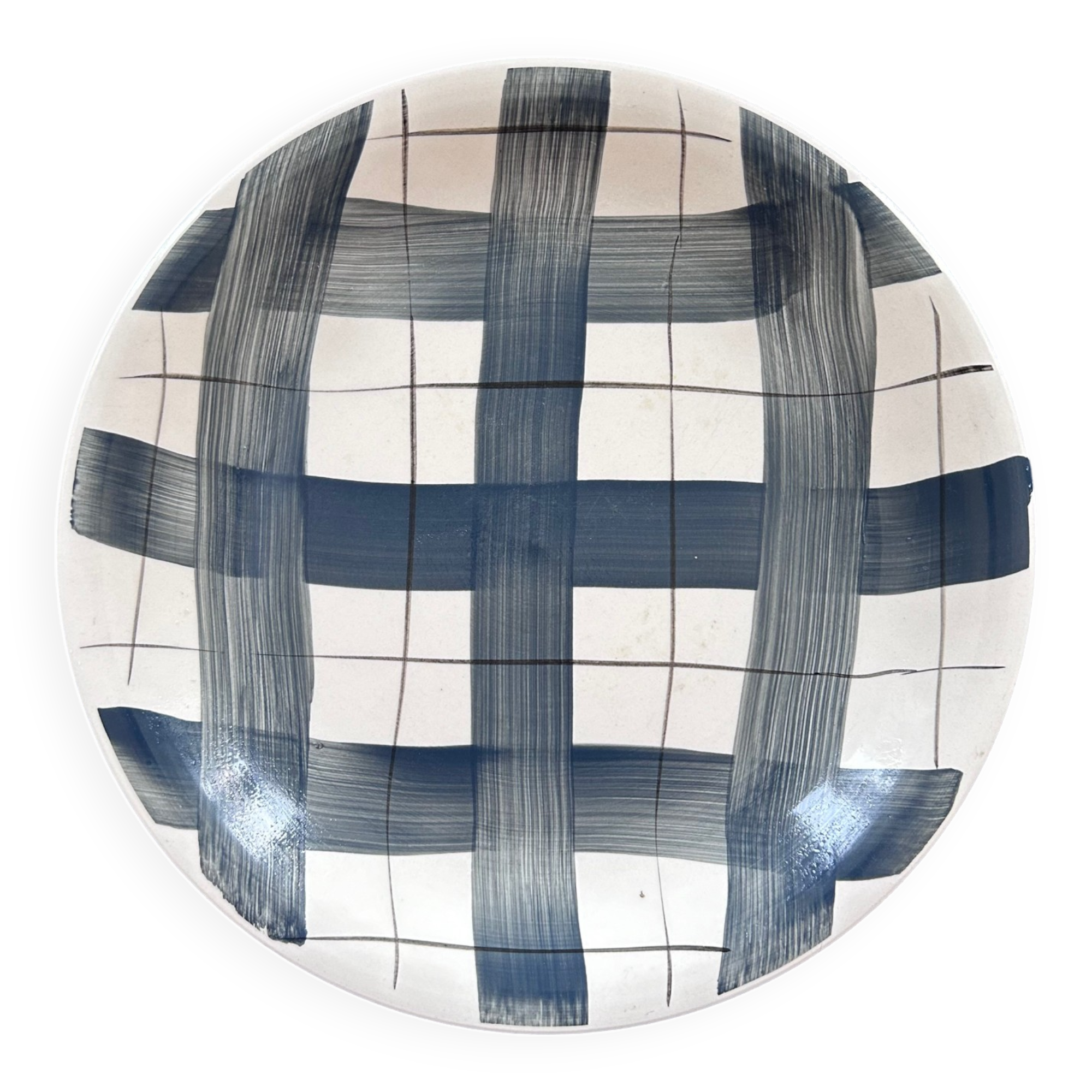 Black and white checkered dish