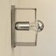 Vintage wall light, brushed metal, France, 1970