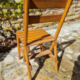 Set of 7 wooden chairs