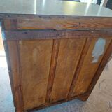 Blue formica: sideboard and folding table