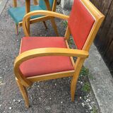 Set of 3 vintage 50s armchairs – Scandinavian design