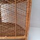 Tall rattan shelf