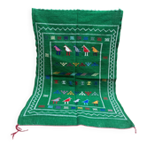Handwoven Berber Kilim rug: Small Moroccan tribal accent rug