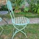 Chaises pliantes de jardin en fer forgé