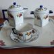 Coffee service in porcelain A. Lanternier & Co Limoges. 1960s.