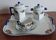 Coffee service in porcelain A. Lanternier & Co Limoges. 1960s.