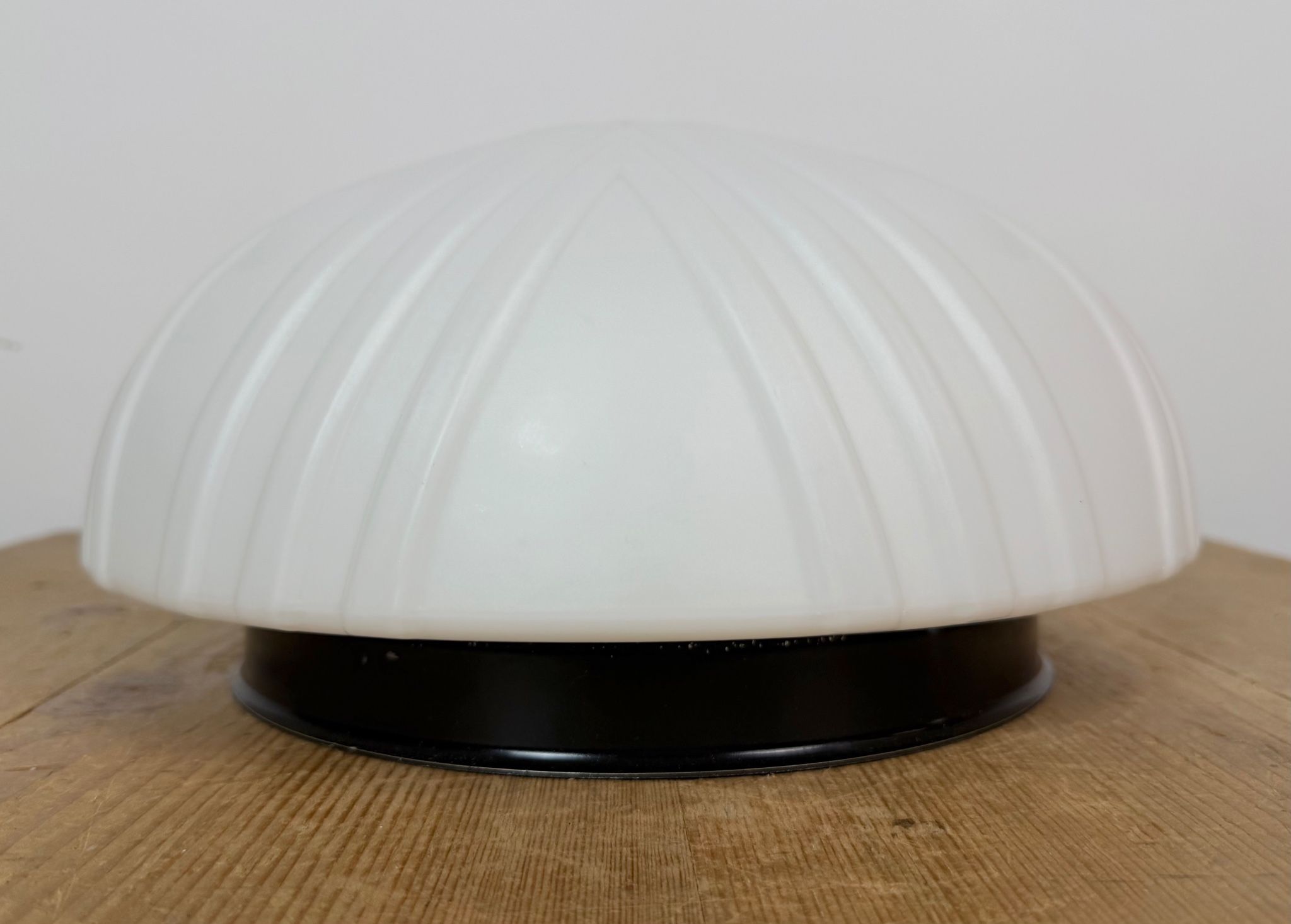 Vintage Wall Or Ceiling Light with Milk Glass, 1970s