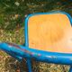 Lot de 10 chaises écoles des années '70, 5 bleus et 5 vert
