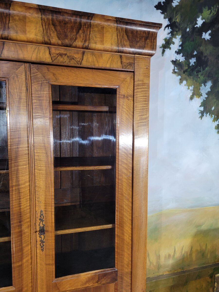 Louis Philippe period walnut library