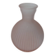 Vintage frosted pink glass vase (satin) — single flower holder