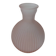 Vintage frosted pink glass vase (satin) — single flower holder