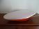 Oval wall lamp design ARTEMIDE 1980 by Patrick Jouin orange/white