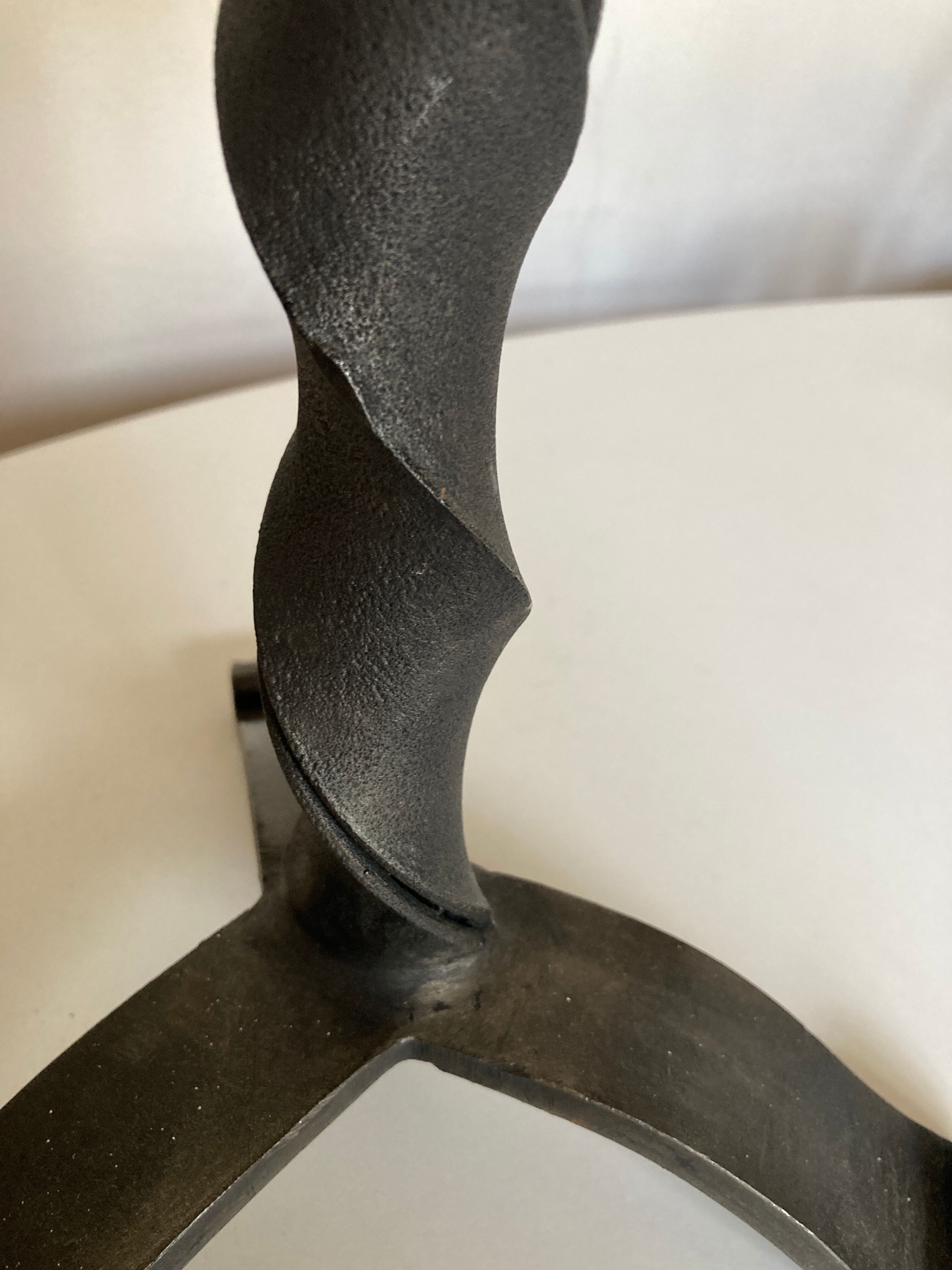 Brutalist beaten iron lamp 1970