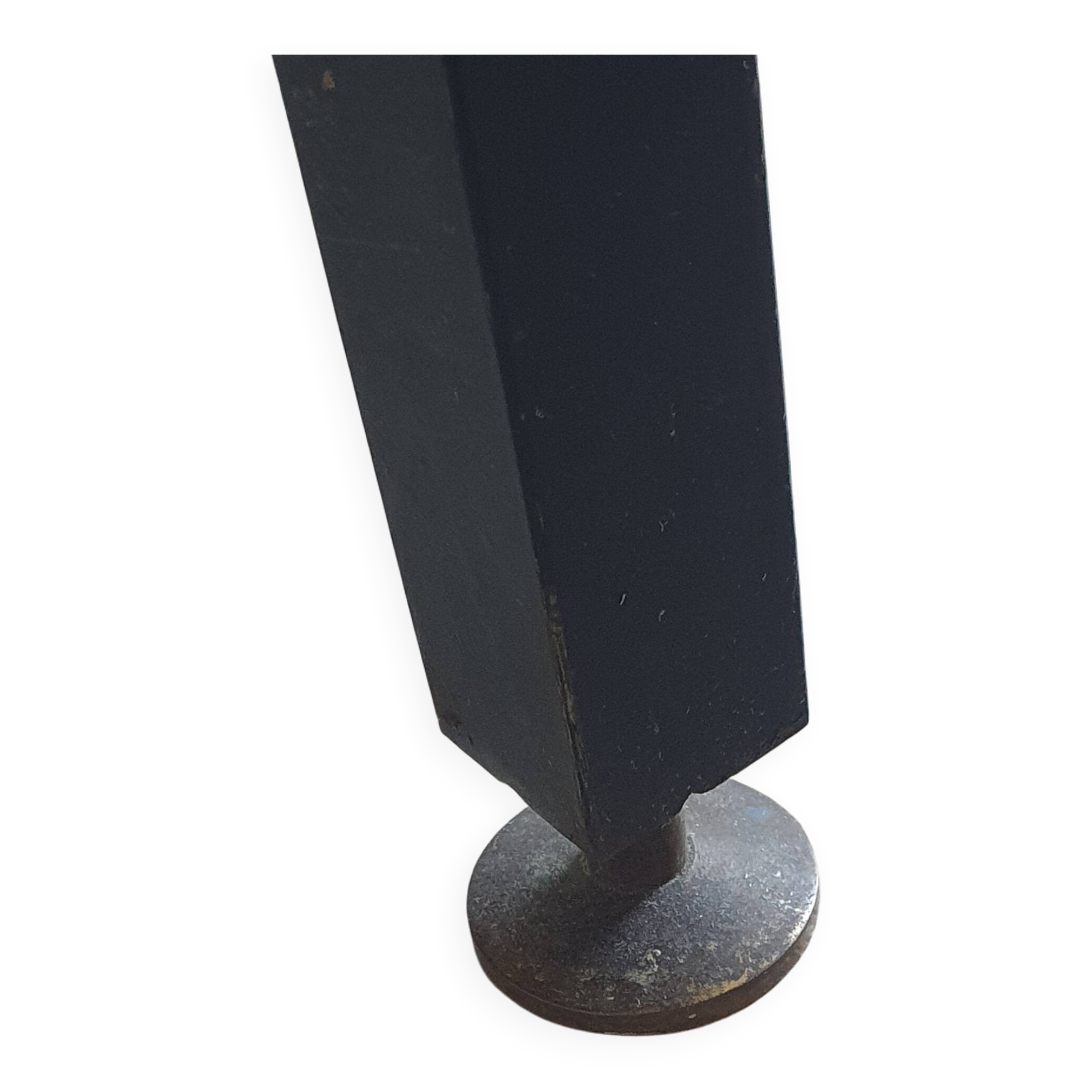 Table basse en céramique et fer forgé