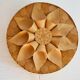 Handcrafted Swedish wooden wall sconces, set of 2